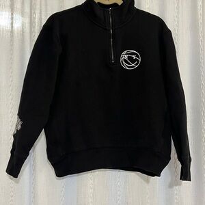 Black Knicks NYON Half-Zip Small Sweatshirt